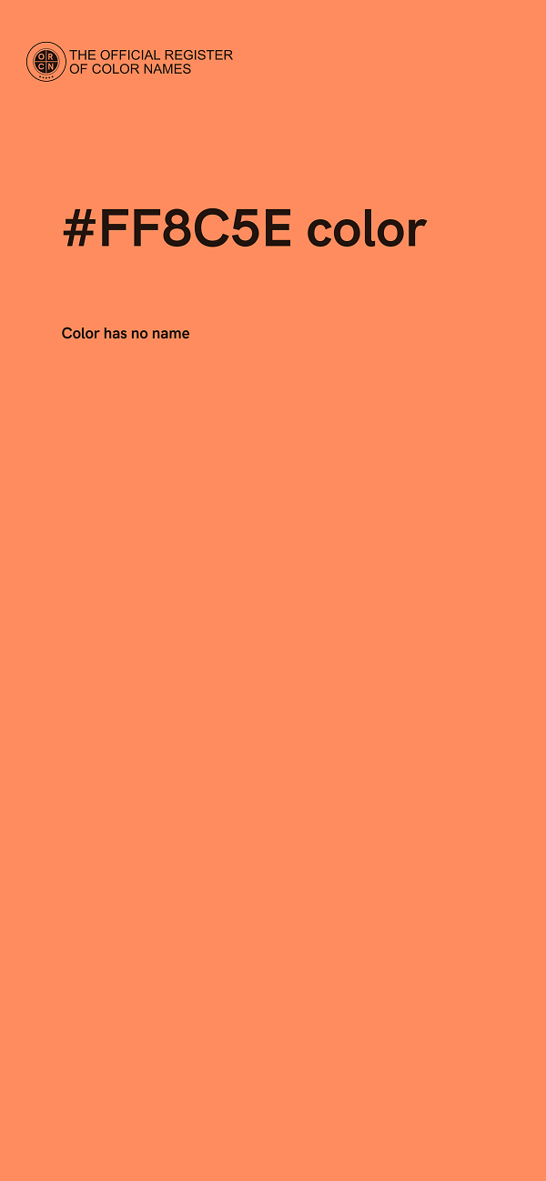 #FF8C5E color image
