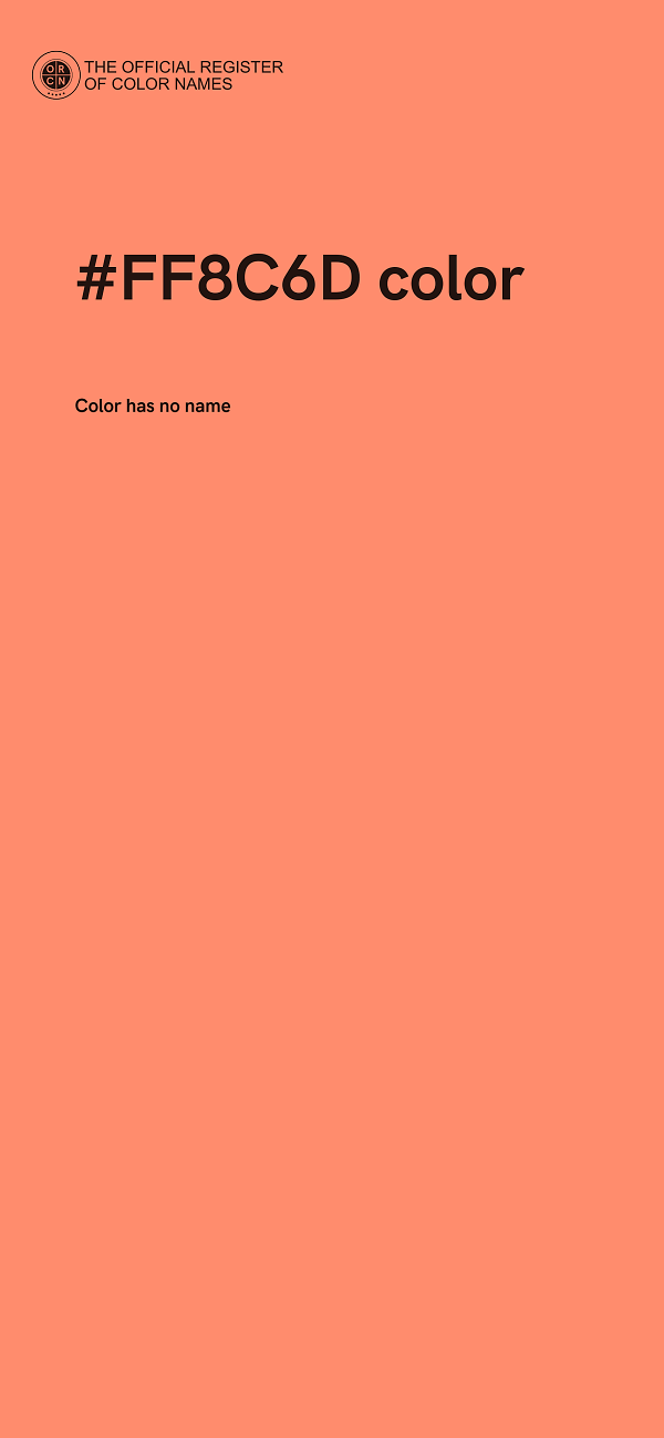 #FF8C6D color image