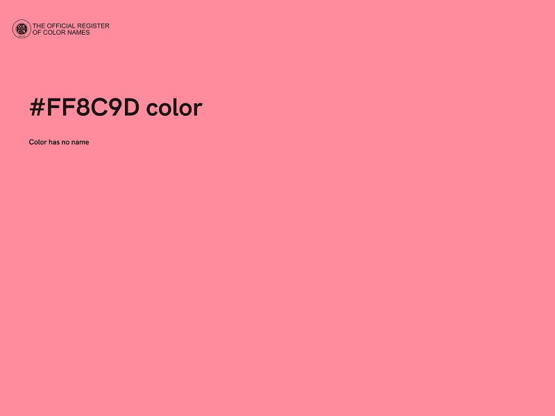 #FF8C9D color image