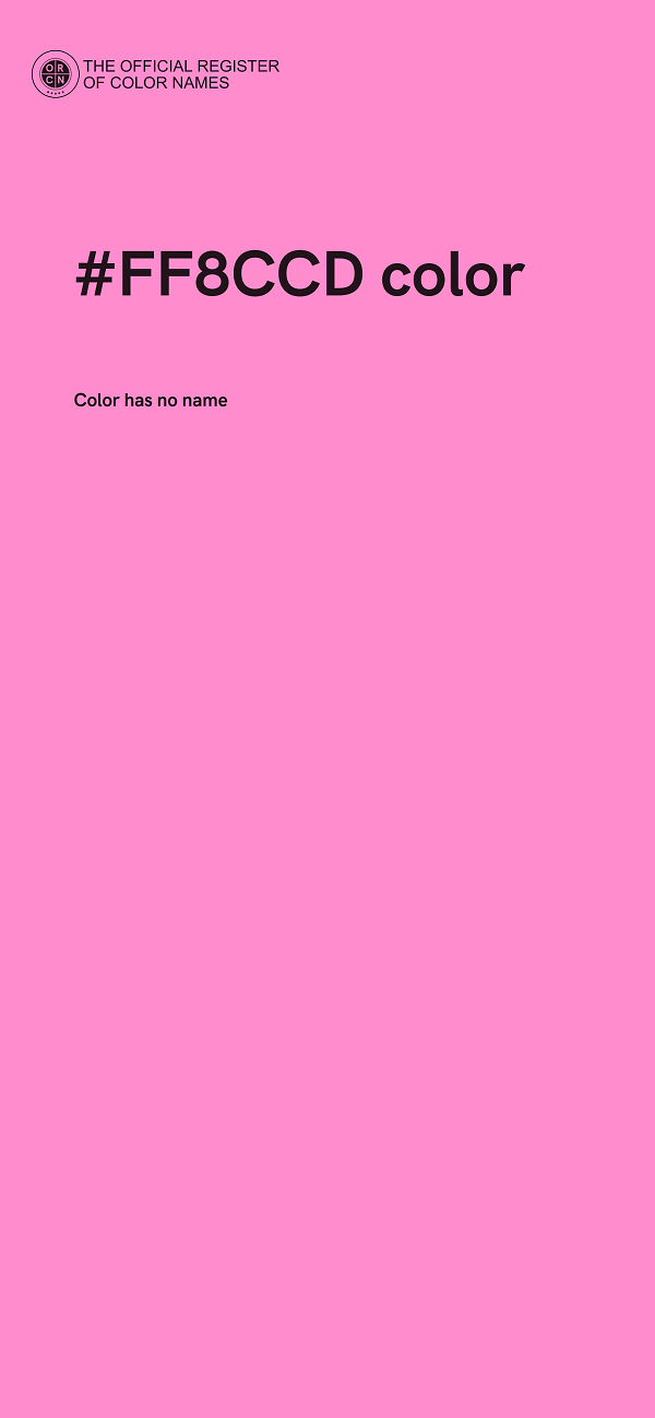 #FF8CCD color image