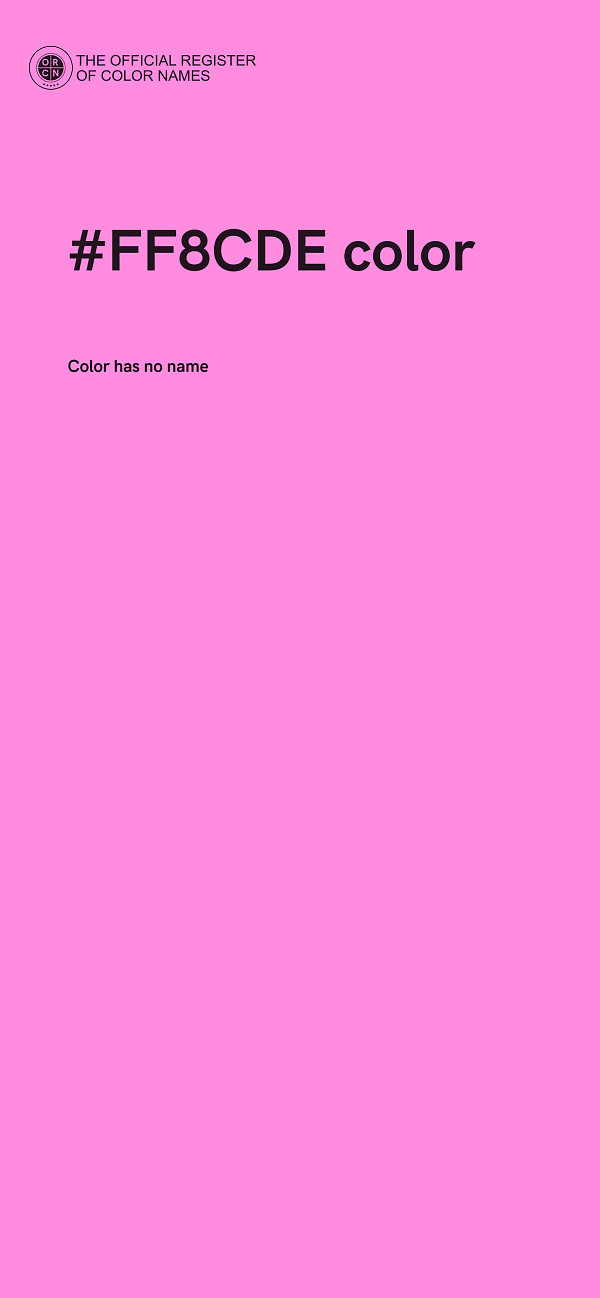 #FF8CDE color image