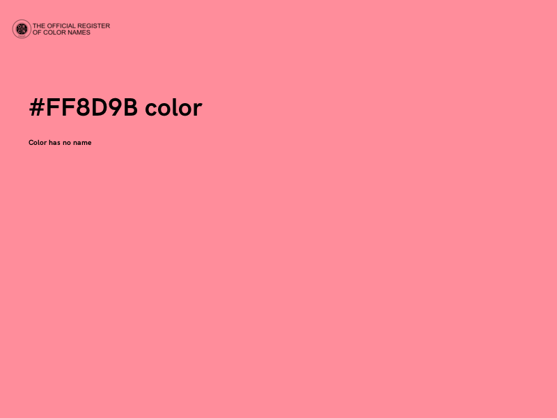 #FF8D9B color image