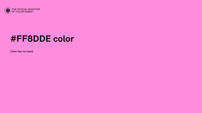 #FF8DDE color image