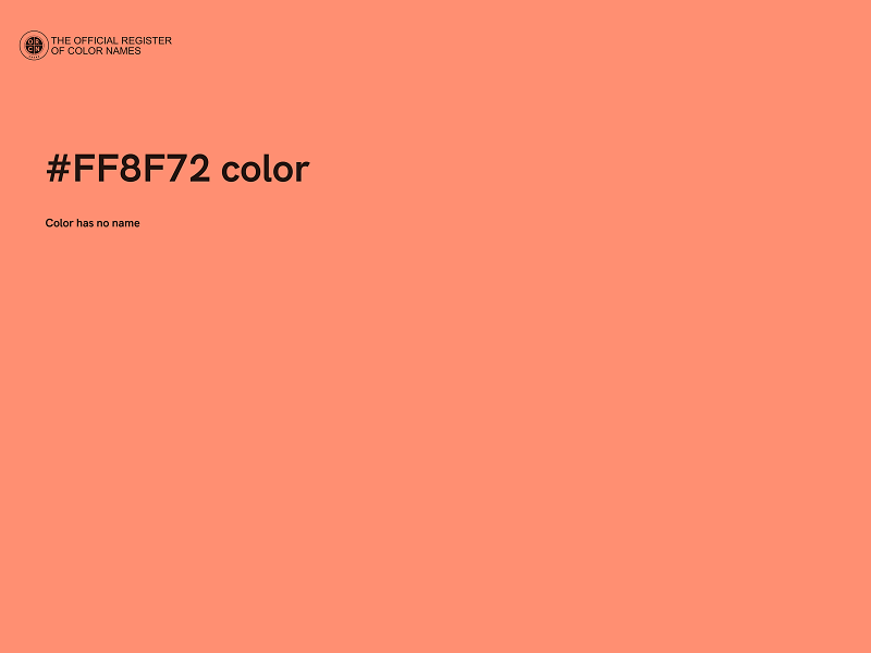 #FF8F72 color image