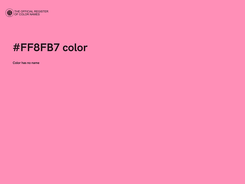 #FF8FB7 color image