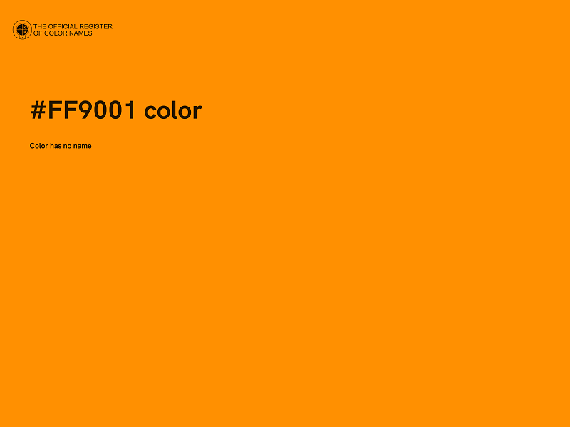 #FF9001 color image