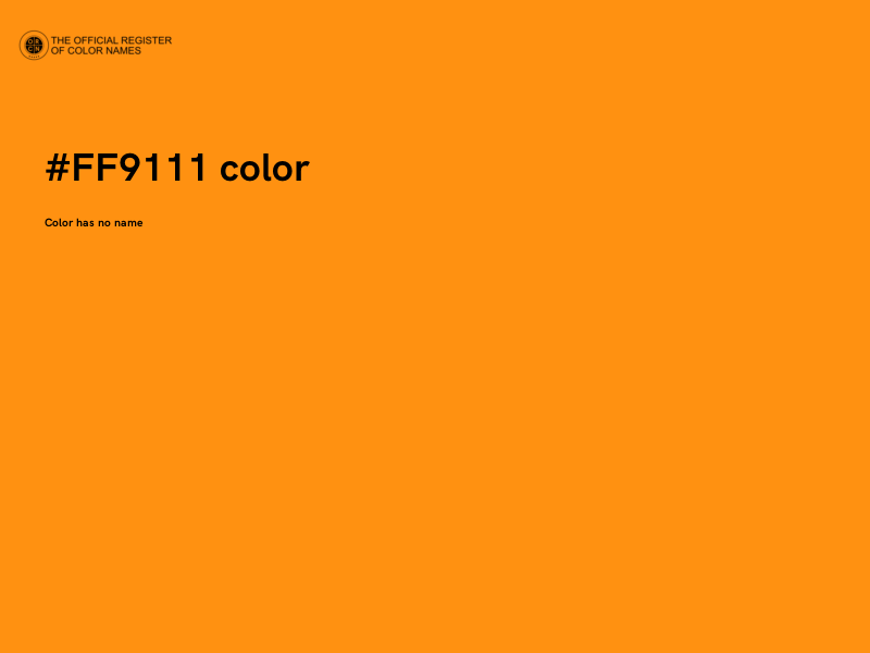 #FF9111 color image