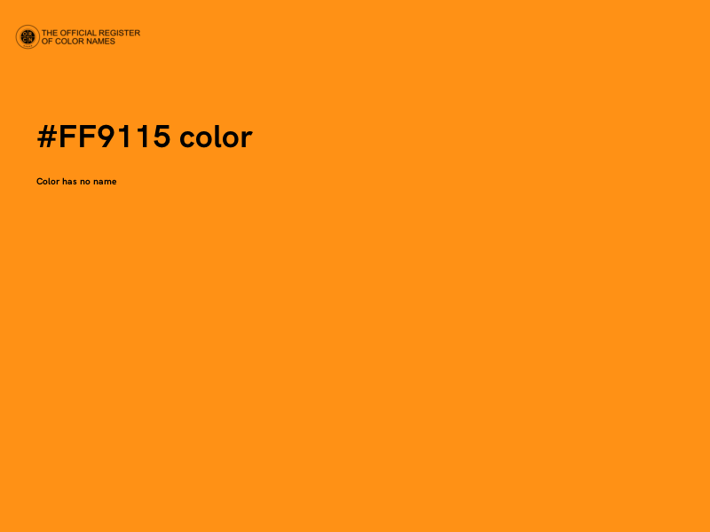 #FF9115 color image