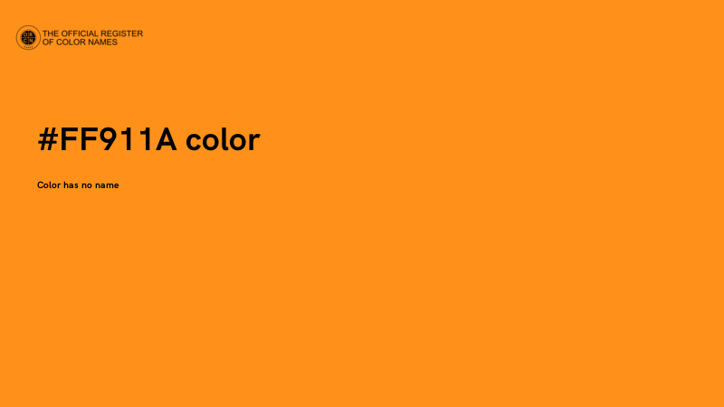 #FF911A color image