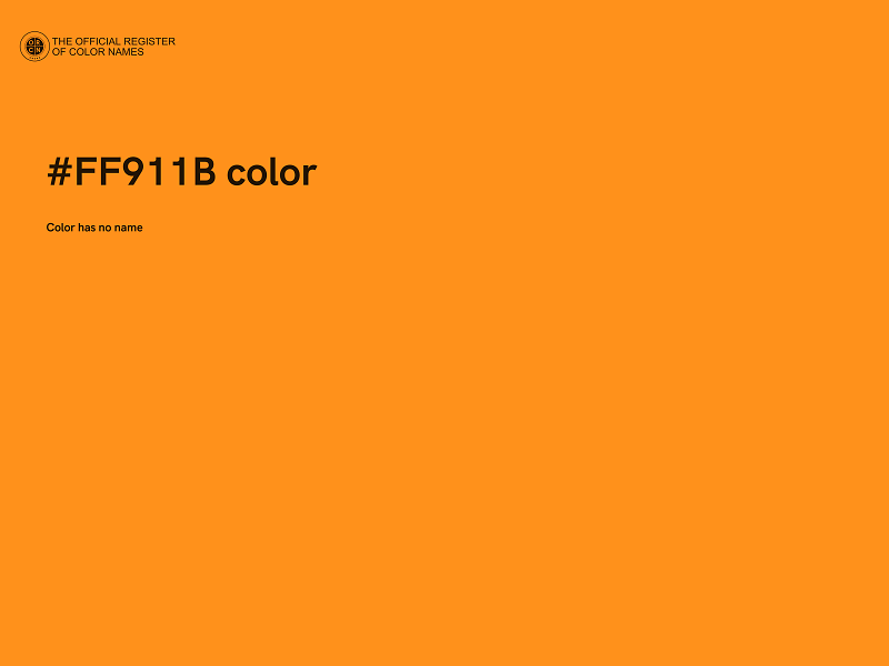 #FF911B color image