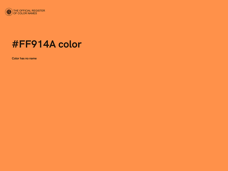 #FF914A color image