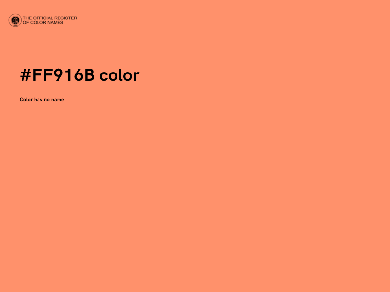 #FF916B color image
