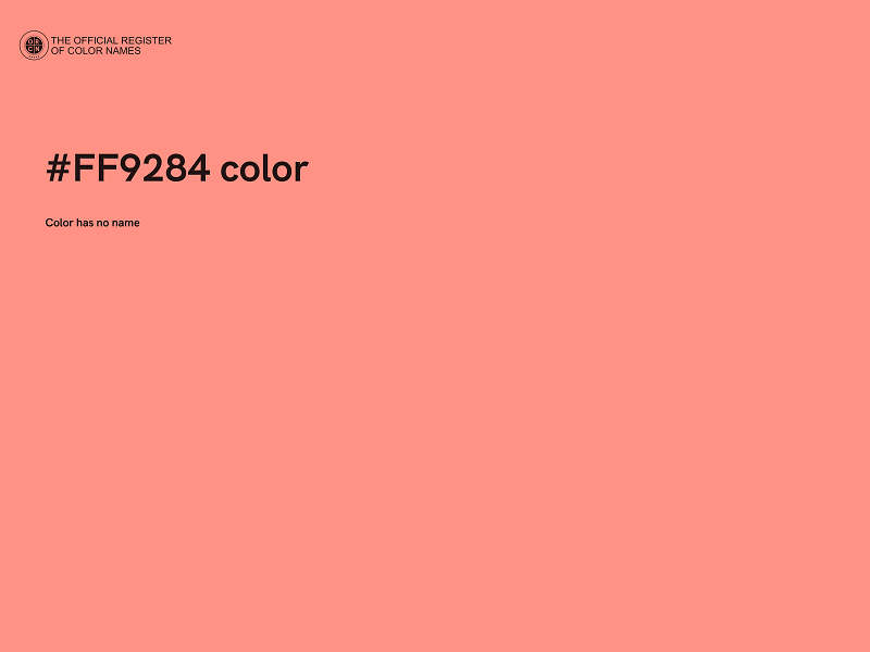#FF9284 color image