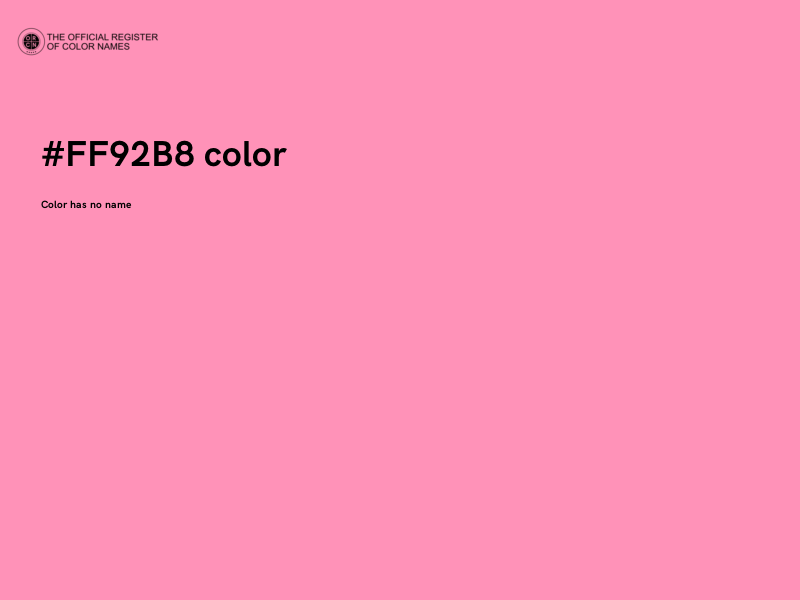 #FF92B8 color image