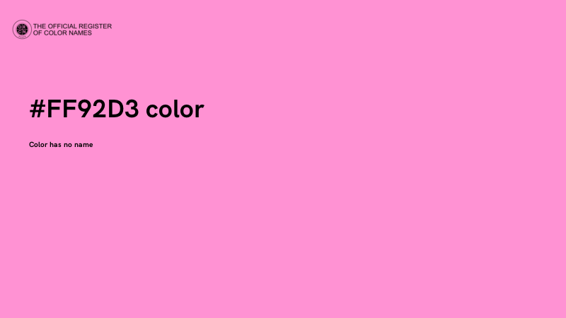 #FF92D3 color image