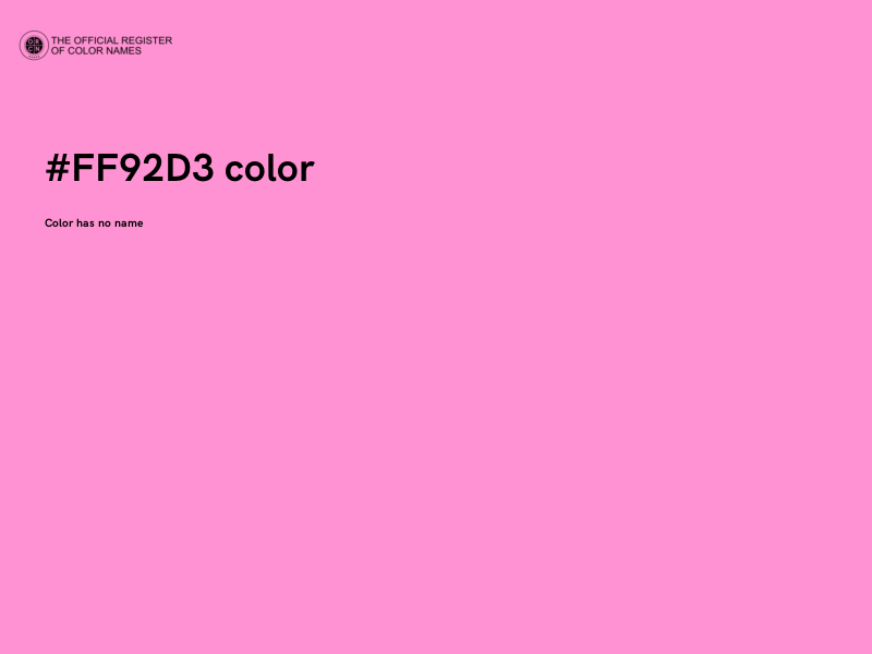 #FF92D3 color image