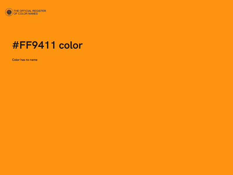 #FF9411 color image