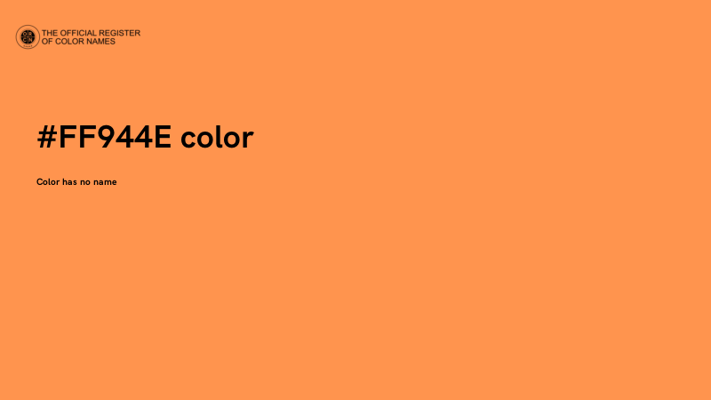 #FF944E color image