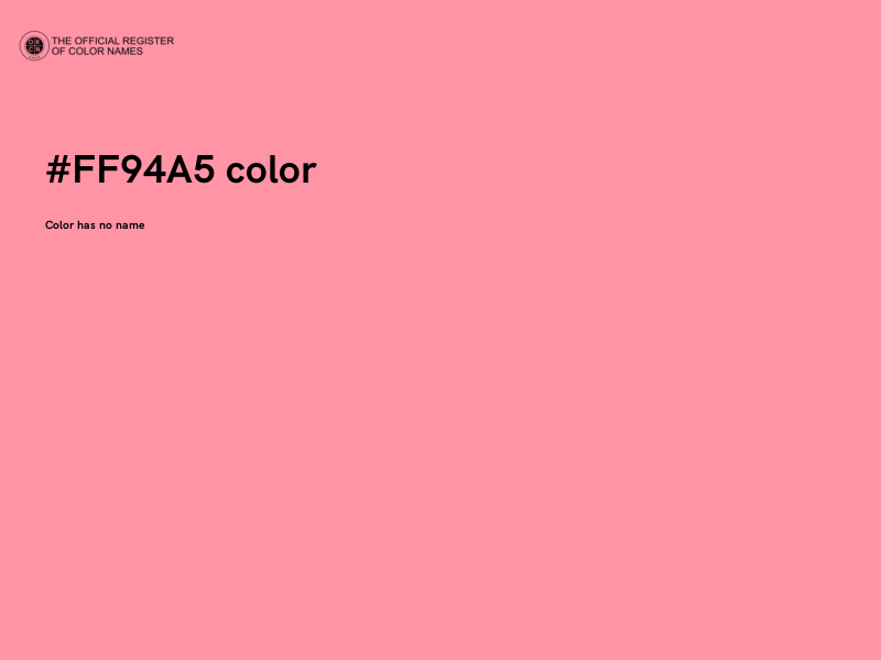 #FF94A5 color image