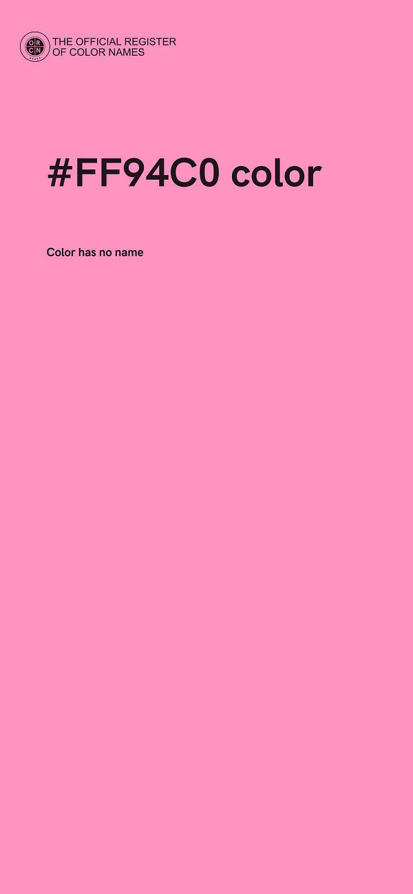 #FF94C0 color image