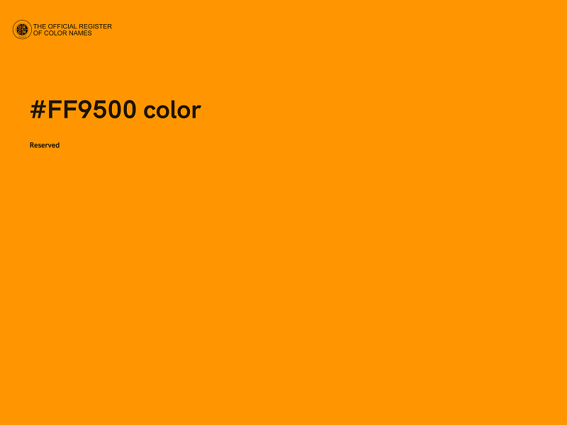 #FF9500 color image