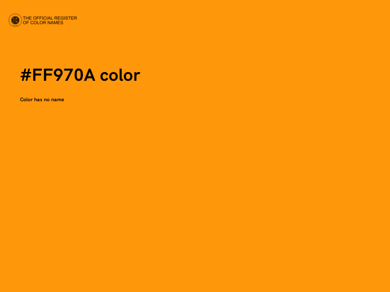 #FF970A color image