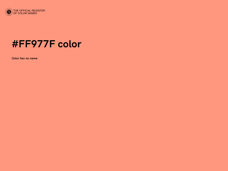 #FF977F color image