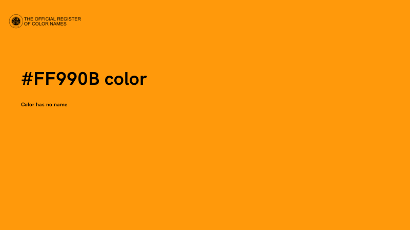 #FF990B color image