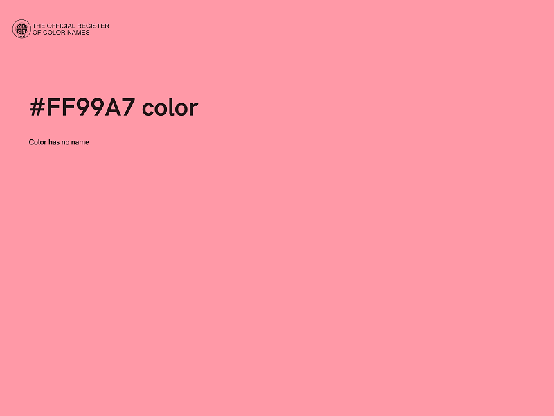 #FF99A7 color image