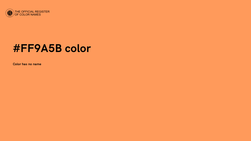 #FF9A5B color image