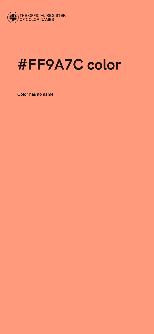 #FF9A7C color image