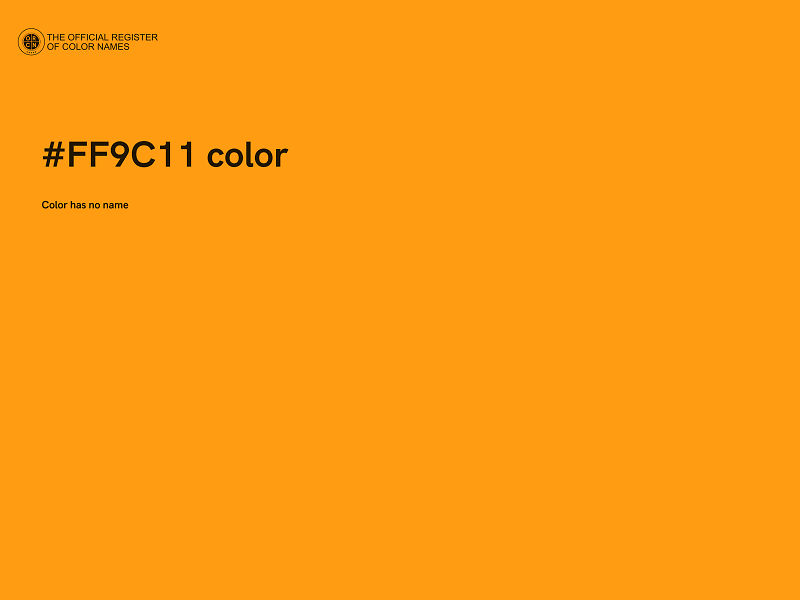 #FF9C11 color image