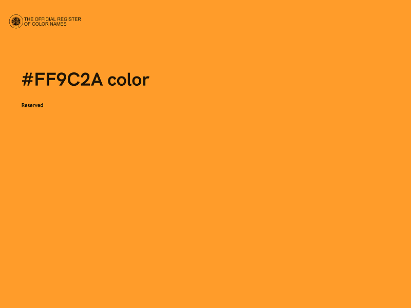 #FF9C2A color image