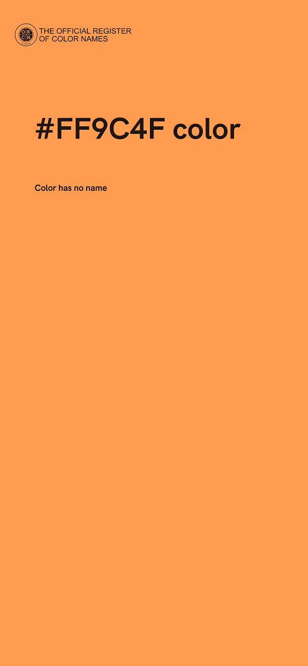 #FF9C4F color image