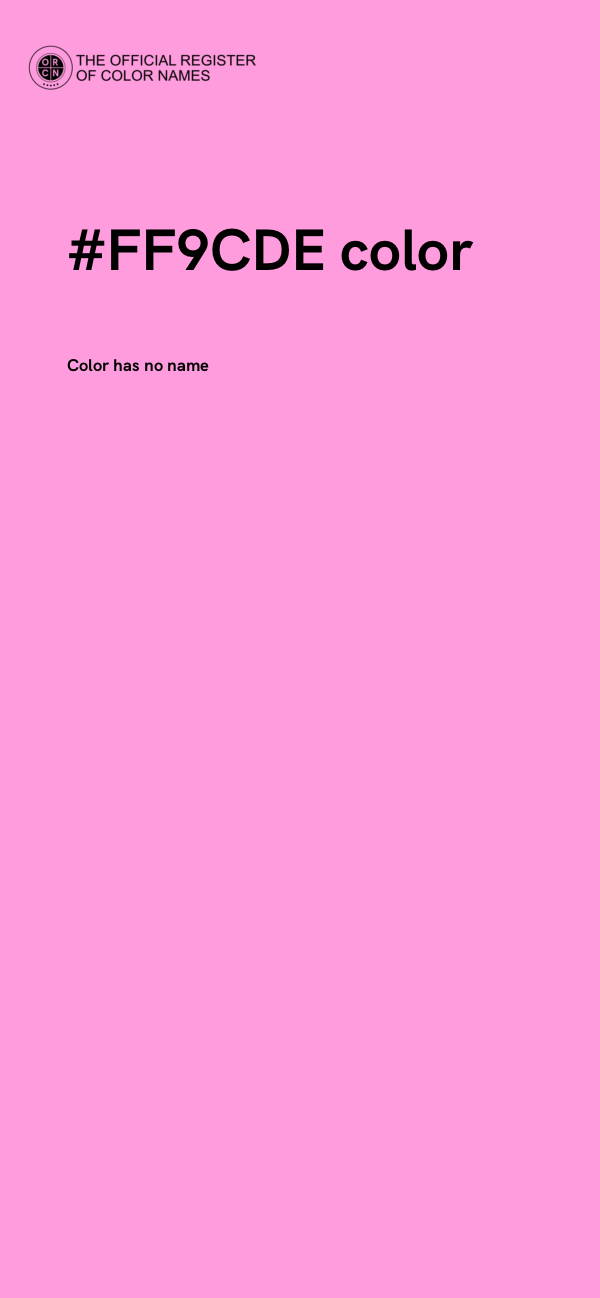 #FF9CDE color image