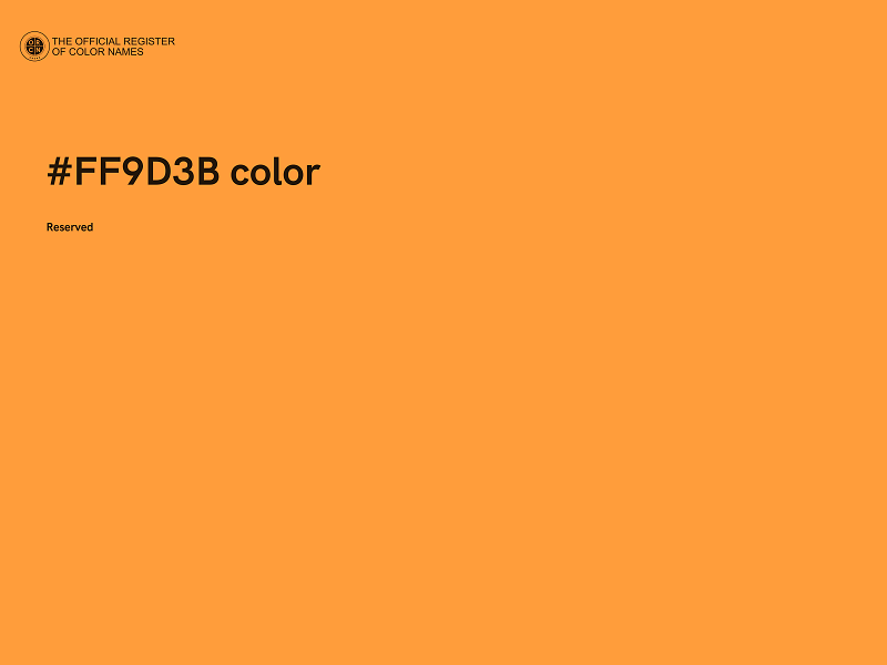 #FF9D3B color image