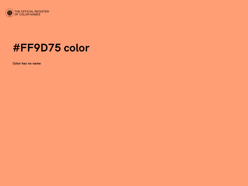 #FF9D75 color image