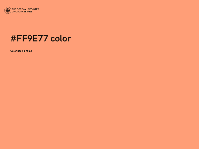 #FF9E77 color image