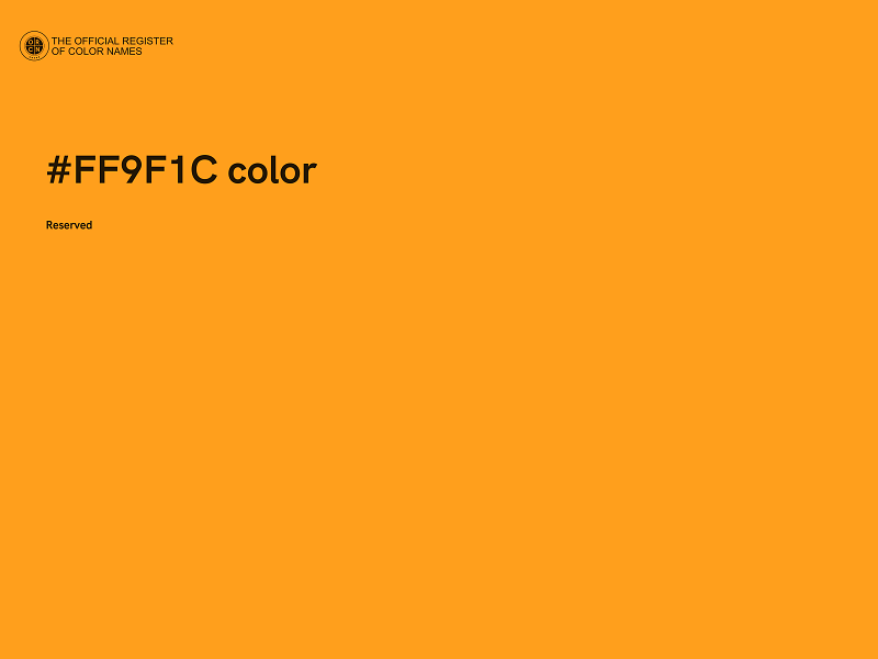 #FF9F1C color image
