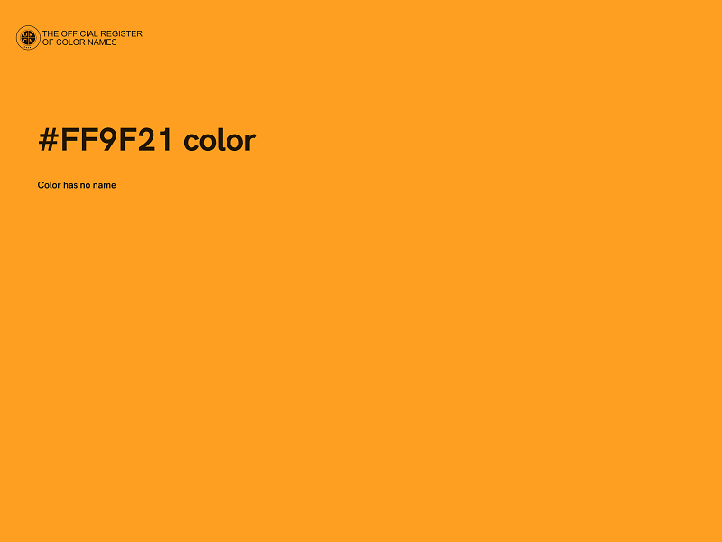 #FF9F21 color image