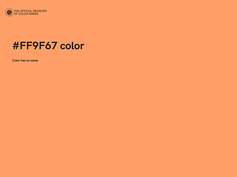#FF9F67 color image