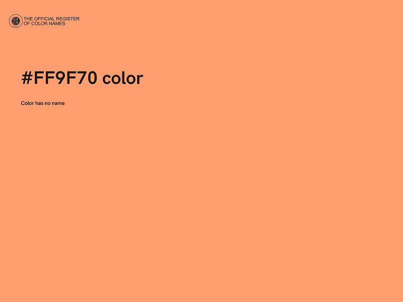 #FF9F70 color image