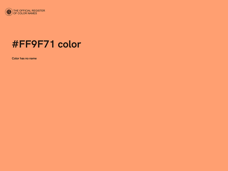#FF9F71 color image