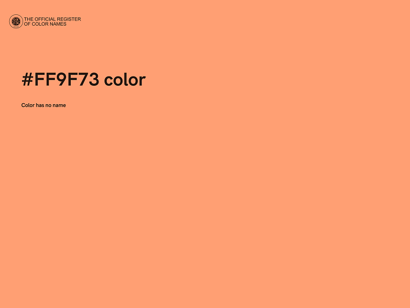 #FF9F73 color image