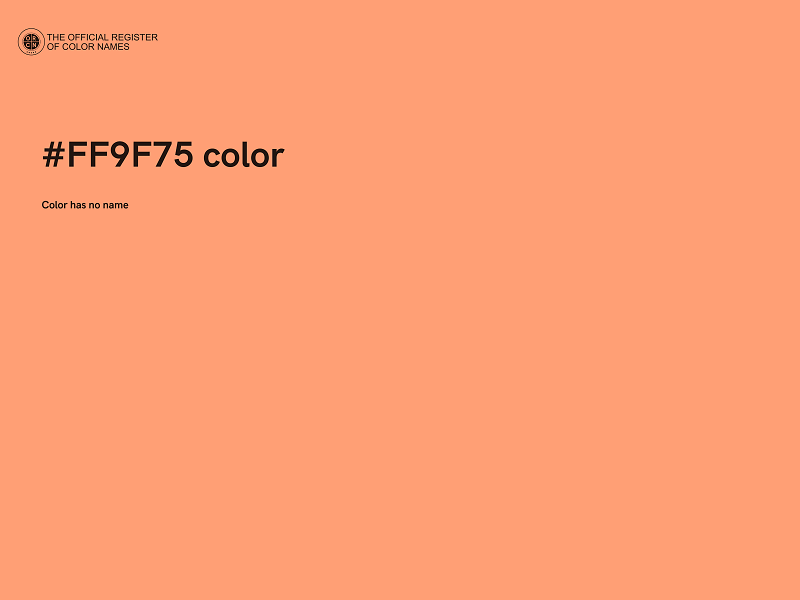 #FF9F75 color image