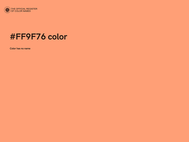 #FF9F76 color image