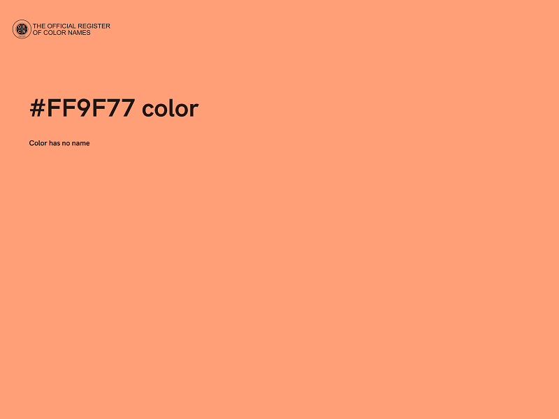 #FF9F77 color image