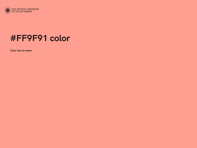 #FF9F91 color image