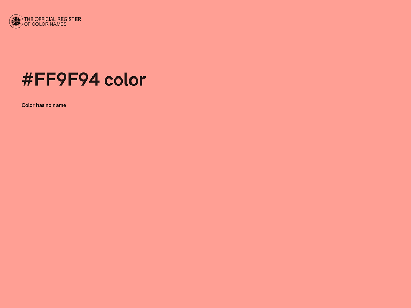 #FF9F94 color image