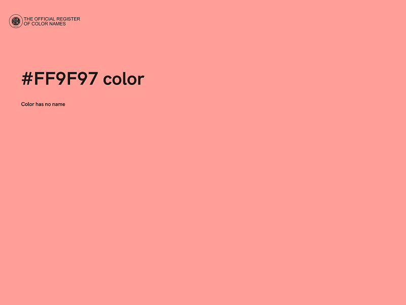 #FF9F97 color image